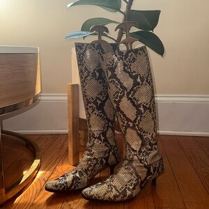 Isaac Mizrahi Snake Skin Boots